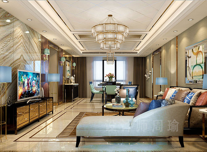 欧美骚穴视频世纪江尚三室两厅168平装修设计效果欣赏
